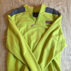 Vineyard Vines Green Quarter-Zip Pullover